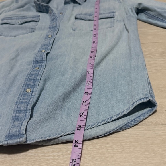 3/$10 Aerie Light Blue Button Down Shirt - Picture 6 of 7
